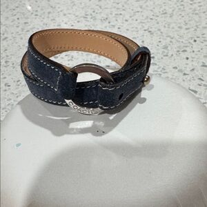 Coach suede wrap bracelet